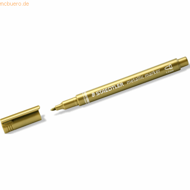 10 x Staedtler Lackmarker Metallic Marker ca. 1-2 mm gold