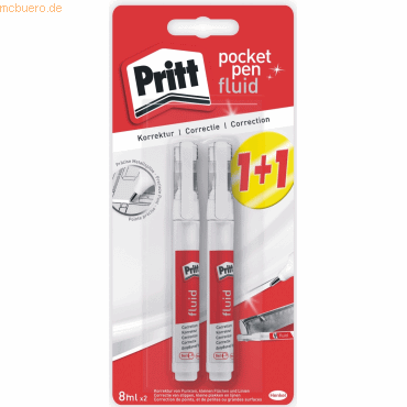 5 x Pritt Korrekturstift Pocket Pen 8ml VE=2 Stück