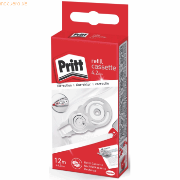 Pritt Nachfüllkassette für Korrekturroller Refill Flex 12m x 4,2mm