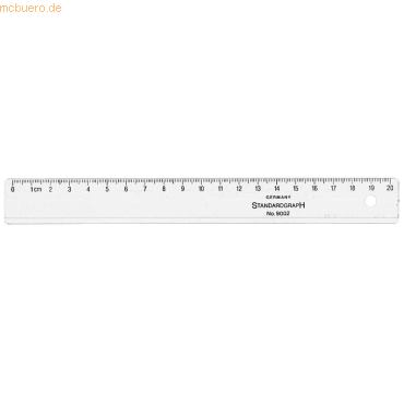 4014509011142 - Kunststoff-Lineal 9002 glasklar 20cm