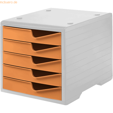 Styro Schubladenbox styroswingbox 5 Schübe grau/apricot
