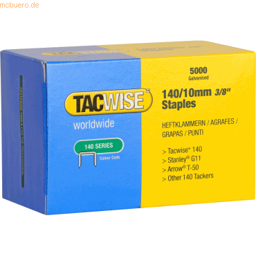 5018505555142 - TACWISE Heftklammern 140 10 mm verzinkt 5000 Stück