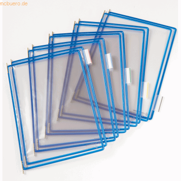 10 x Tarifold Sichttafel A3 blau 10 Stück mit 5 Aufsteckreitern 50mm