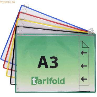 3377991585098 - Hängetafel DIN A3 quer farbig sortiert