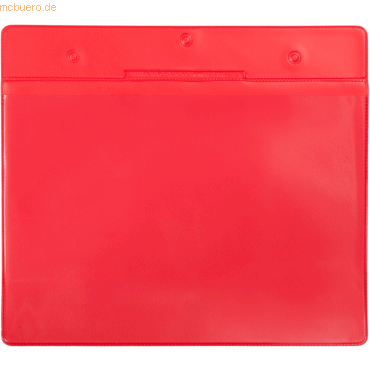 3377991622434 - Kennzeichnungshülle A5 quer rot magnetisch PVC VE=10 Stüc