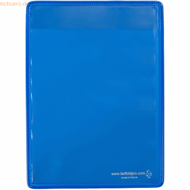 3377991660016 - Kennzeichnungshülle A4 blau magnetisch PVC mit Haltedraht