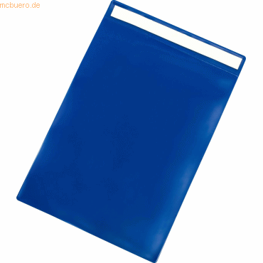 Tarifold Kennzeichnungshülle A4 hoch PVC selbstklebend blau VE=10 Stüc