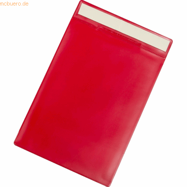 3377991680038 - Kennzeichnungshülle A4 hoch PVC selbstklebend rot VE=10 Stück