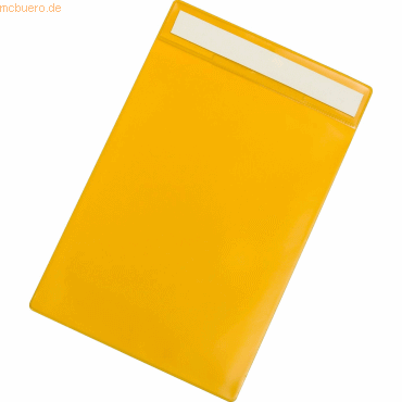 Tarifold Kennzeichnungshülle A4 hoch PVC selbstklebend gelb VE=10 Stüc