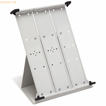 Tarifold Sichttafelständer montiert grau Metall leer für 30 Tafeln A3