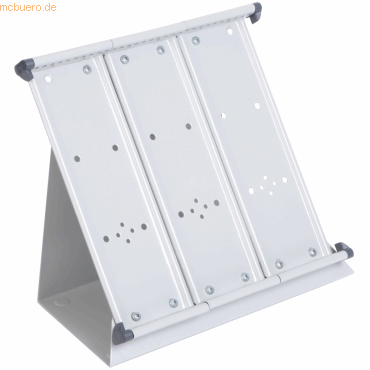 Tarifold Sichttafelständer montiert grau Metall leer für 50 Tafeln A5
