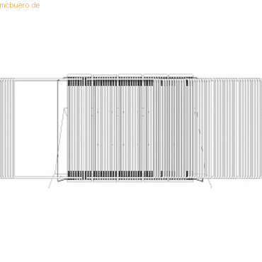 Tarifold Sichttafelständer A3 grau Metall mit 50 Sichttafeln weiß
