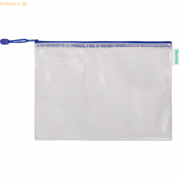 Tarifold Reißverschlusstasche PVC blau A4 330x240mm VE=8 Stück