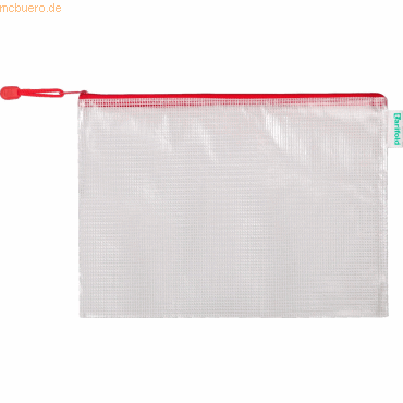 Tarifold Reißverschlusstasche PVC rot A4 330x240mm VE=8 Stück