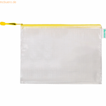 Tarifold Reißverschlusstasche PVC gelb A4 330x240mm VE=8 Stück