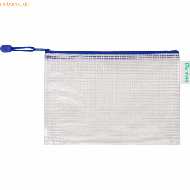 Tarifold Reißverschlusstasche PVC blau A5 235x165mm VE=8 Stück