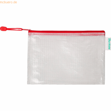 Tarifold Reißverschlusstasche PVC rot A5 235x165mm VE=8 Stück