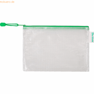Tarifold Reißverschlusstasche PVC grün A5 235x165mm VE=8 Stück