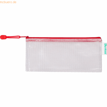 Tarifold Reißverschlusstasche PVC rot DL 250x215mm VE=8 Stück