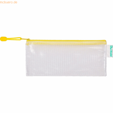 Tarifold Reißverschlusstasche PVC gelb DL 250x215mm VE=8 Stück
