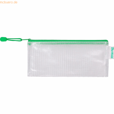 Tarifold Reißverschlusstasche PVC grün DL 250x215mm VE=8 Stück