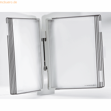 Tarifold Wandsichttafelsystem Design A4 mit 10 Sichttafeln grau