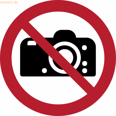 8713739326687 - Djois Warnschild Fotografieren verboten Klebstoff einschraubbar PP (Polypropylen) 20 (B) x 014 (H) cm 3 Stück