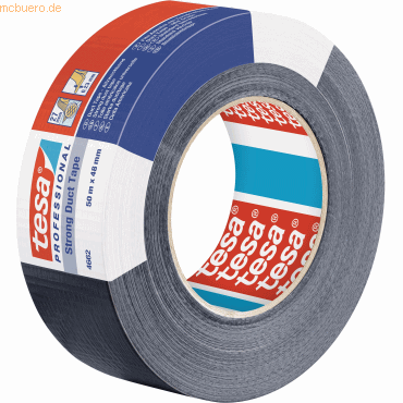 24 x Tesa Steinband Medium 4662 48mm x 50m schwarz