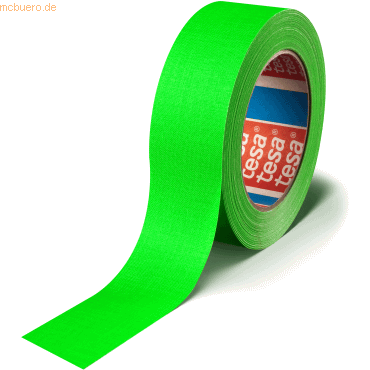 8 x Tesa Gewebeband 4671 19mm x 25m fluoreszierend-grün