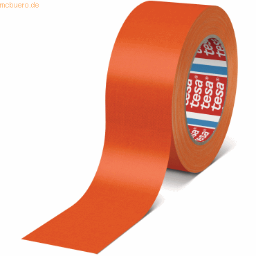 6 x Tesa Gewebeband 4671 25mm x 25m fluoreszierend-orange