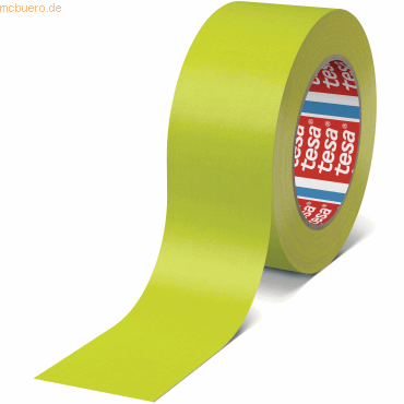 6 x Tesa Gewebeband 4671 25mm x 25m fluoreszierend-grün