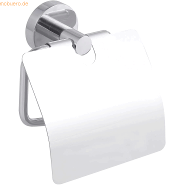 Tesa WC-Papierrollenhalter Smooz mit Deckel inkl. Klebelösung