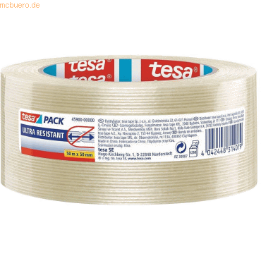 3 x Tesa Filamentklebeband Ultra Resistant 50mmx50m transparent