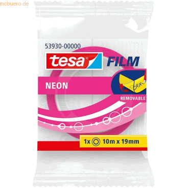 4042448472793 - Film Neon Markierfilm 19 mm x 10 m gelb pink sortiert