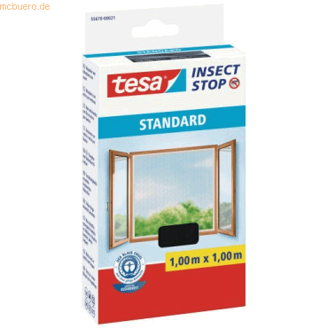 24 x Tesa Fliegengitter tesa Insect Stop Standard für Fenster 1x1m ant