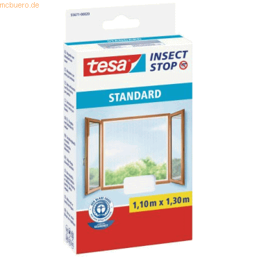 24 x Tesa Fliegengitter tesa Insect Stop Standard für Fenster 1,10x1,3