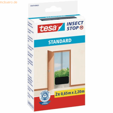 15 x Tesa Fliegengitter tesa Insect Stop Standard für Türen 0,65x2,20m