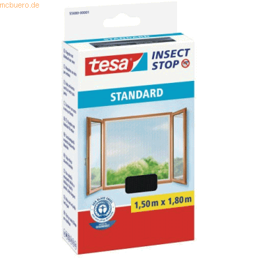 5 x Tesa Fliegengitter tesa Insect Stop Standard für Fenster 1,50x1,80