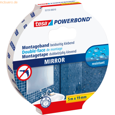 Tesa Montageband Powerbond Spiegel 19mmx5m