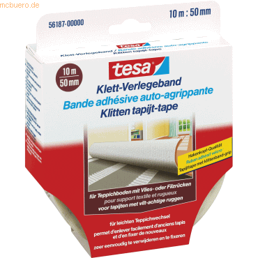 6 x Tesa Klett-Verlegeband 50mmx10m