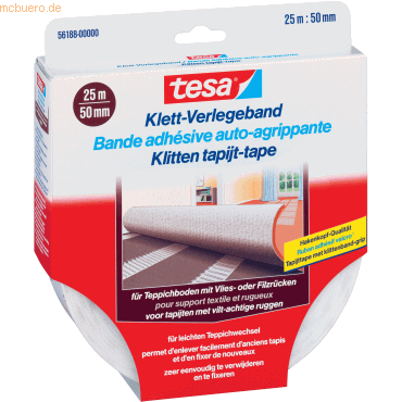 6 x Tesa Klett-Verlegeband 25mx50mm