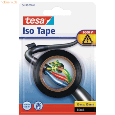 4042448055705 - tesa Isolierband 10m 15mm schwarz Blister