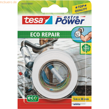 4042448209498 - TESA 56430-01 - Gewebeband tesa extra Power® Eco Repair 5 m x 38 mm weiß