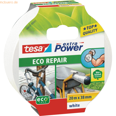 4042448209559 - TESA 56432-01 - Gewebeband tesa extra Power® Eco Repair 20 m x 38 mm weiß