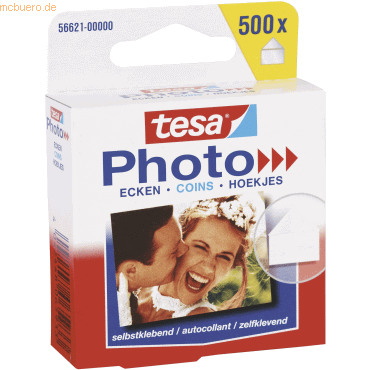 12 x Tesa Fotoecken selbstklebend transparent 500 Stück