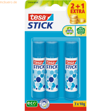 10 x Tesa Klebestift Stick 10g Blister VE=3 Stück