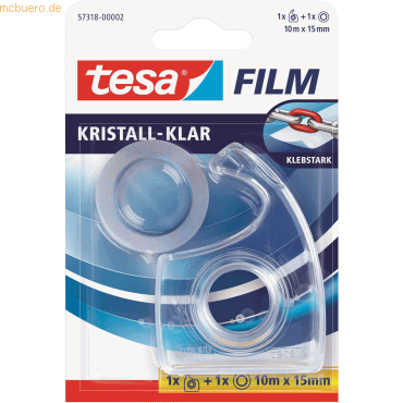 7 x Tesa Klebefilm tesafilm kristall-klar 15mmx10m 1x Rolle+EasyCut Ha