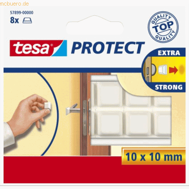 20 x Tesa Schutzpuffer Protect 10x10mm weiß 8 Stück