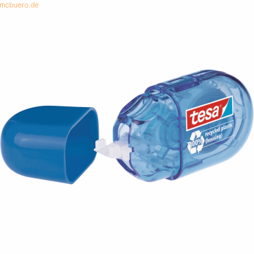 16 x Tesa tesa Mini Roller Correction ecoLogo5mmx6m blau