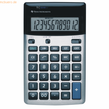 Texas Instruments Tischrechner TI-5018 SV 12-stellig Batterie/Solar-Be